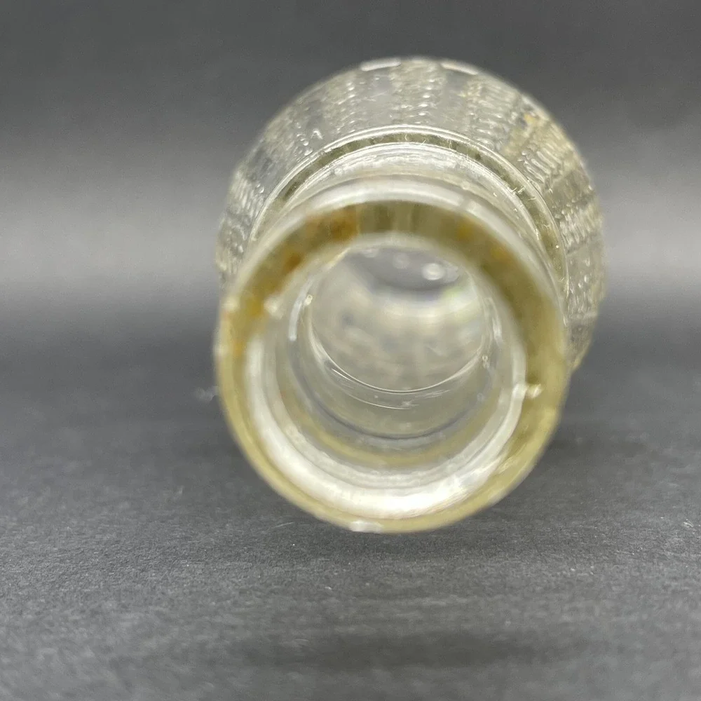 Vintage NEHI Soda Bottle‎ 9 Oz Oakland California Clear Embossed Raised Design